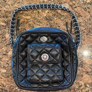 Harley Davidson quilted leather bag